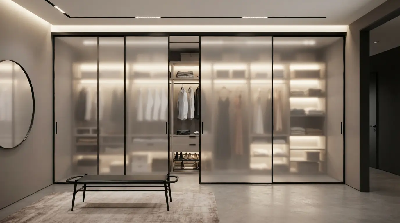 Двустворчатая лофт-дверь шириной 1,6 м между гостиной и кабинетом